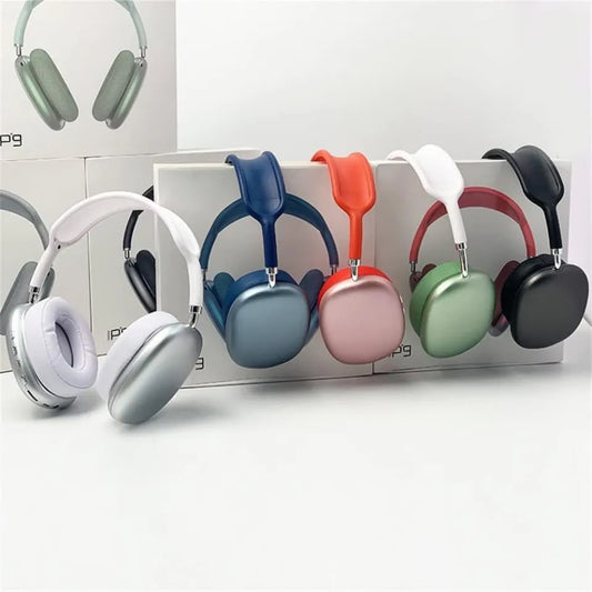 P9 Wireless Over-Ear Bluetooth Headphones – High-Fidelity Stereo Sound with Adjustable Headband & Cushion Ear Cups